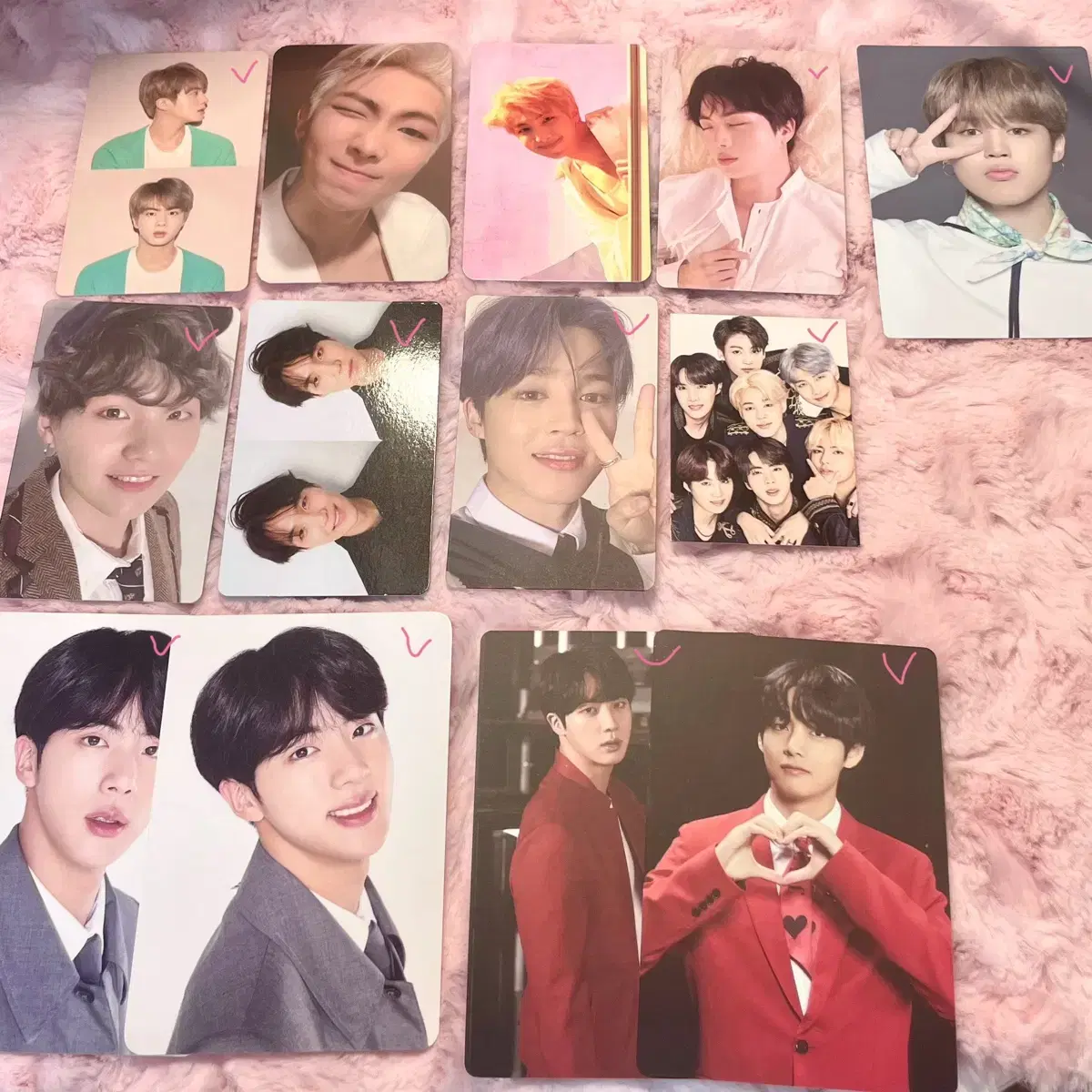 Bonus! bangtan Seokjin jimin Yoon Ki Taehyung Mapsol Anteater Mustard Mini Photocard