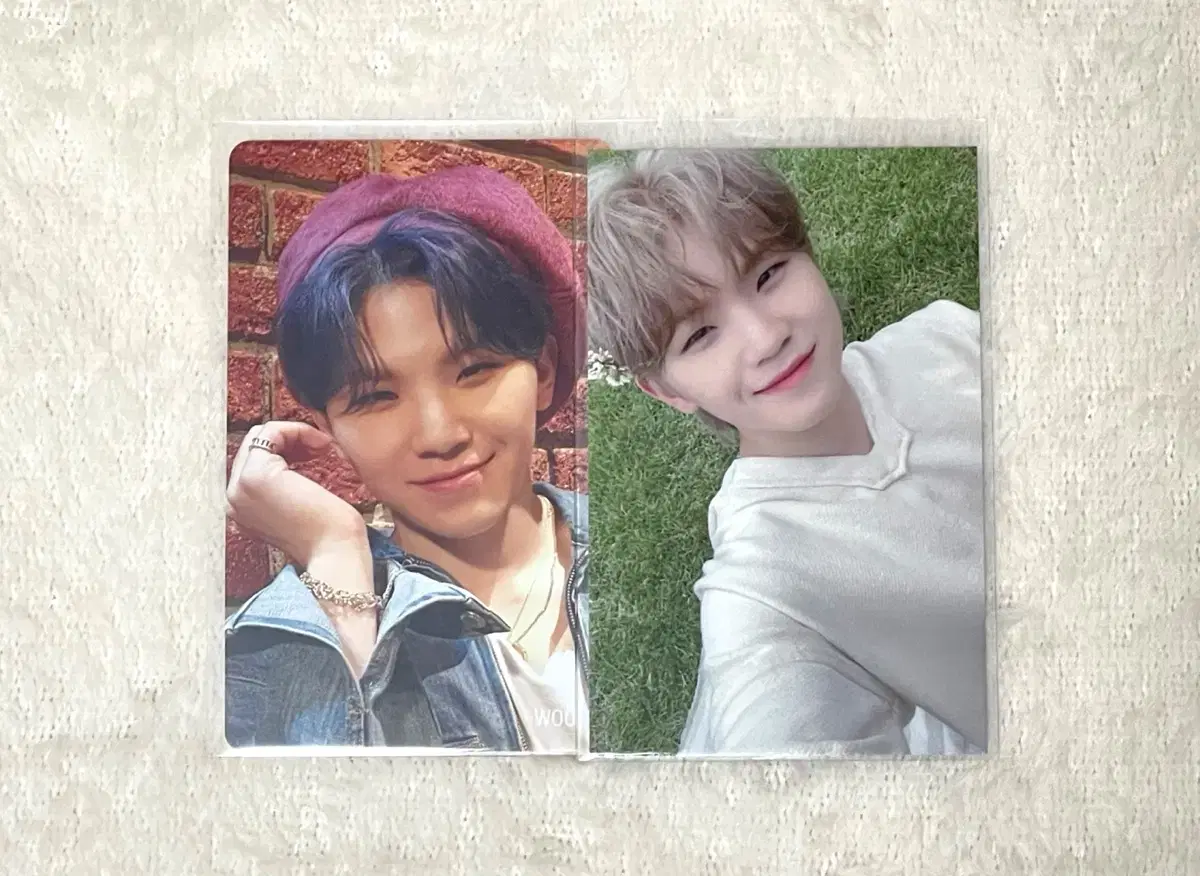 [sell/transfer] seventeen ataka semi colon beret broadcast woozi photocard