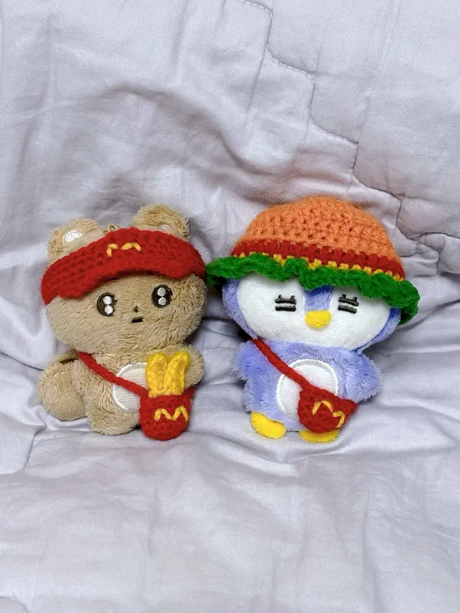 10cm doll clothes knitting clothes mcdonalds hamburger hat french fries bag set bbobatoo