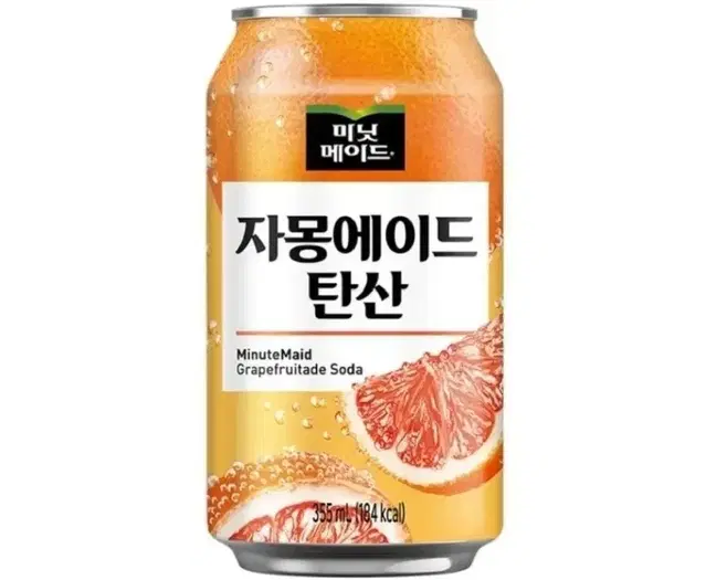 미닛메이드 자몽에이드 탄산 355ml 24개