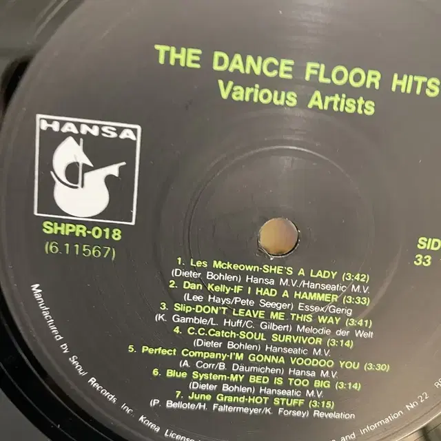 THE DANCE FLOOR HITS LP / AA3805