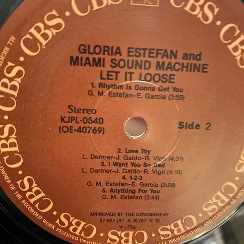 GLORIA ESTEFAN LP / AA3806