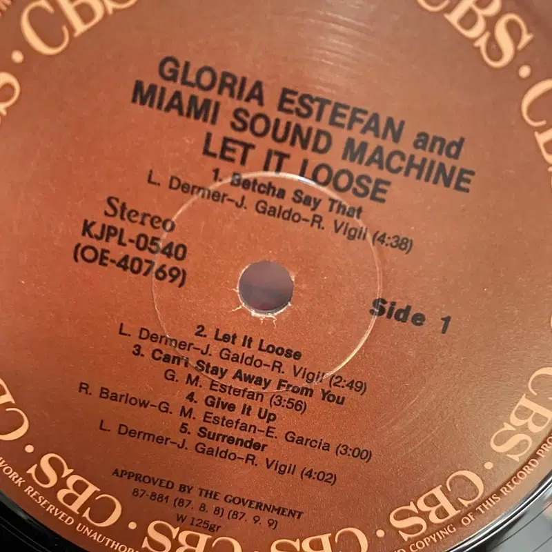 GLORIA ESTEFAN LP / AA3806