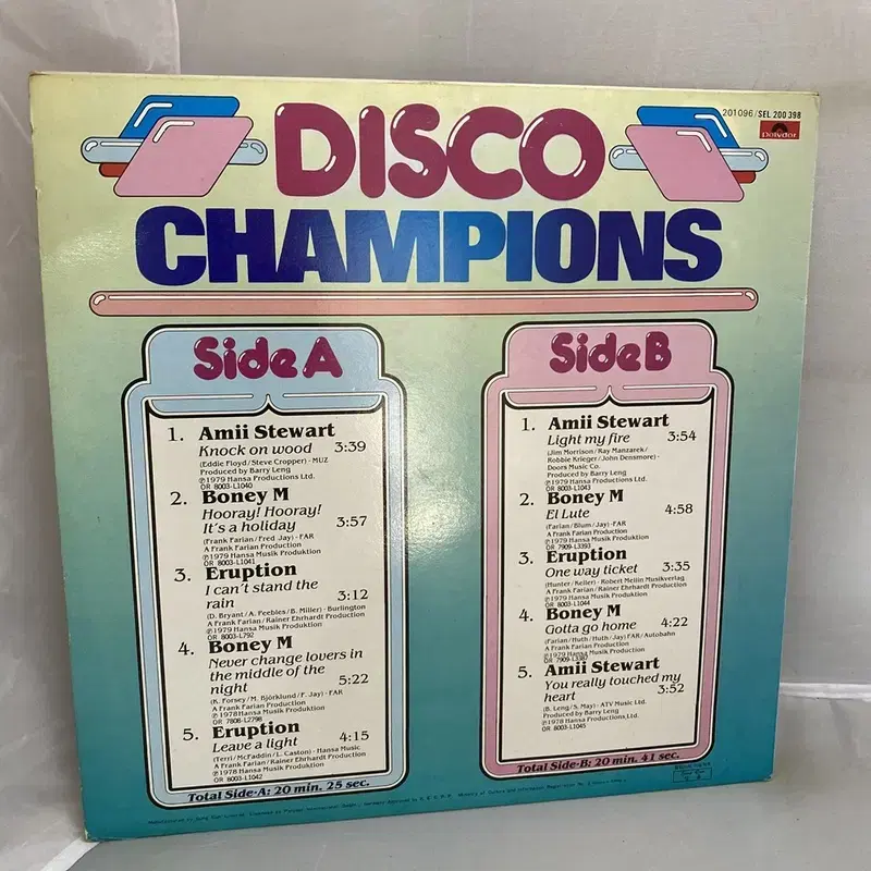 DISCO CHAMPIONS LP / AA3847