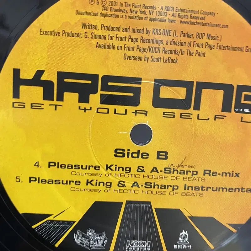 KRS ONE REMIX  LP / AA3857