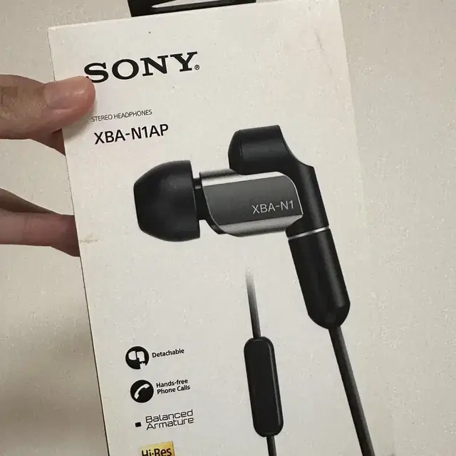 SONY XBA-N1AP 인이어 유선이어폰 소니 하이브리드 이어폰