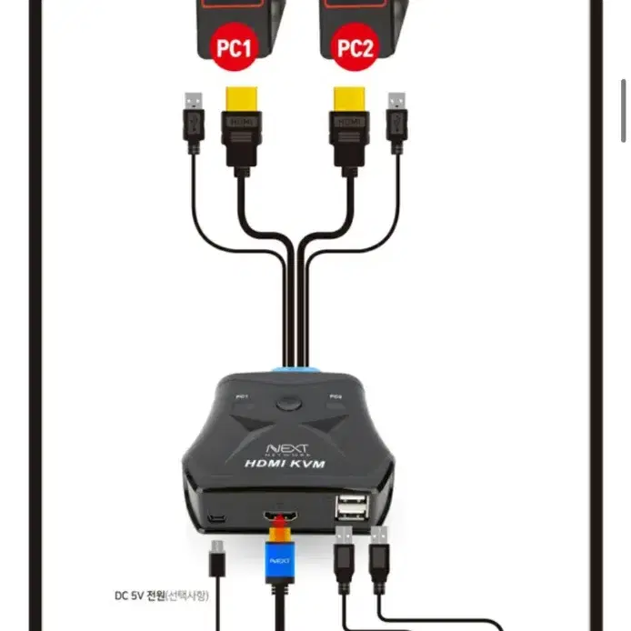 HDMI KVM스위처 NEXT-622HC-KVM