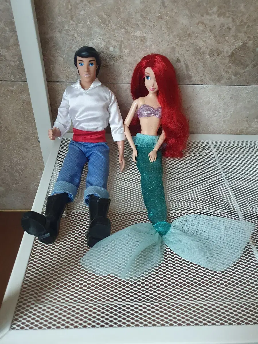 Disney Classic Doll Ariel Little Mermaid Couple Set