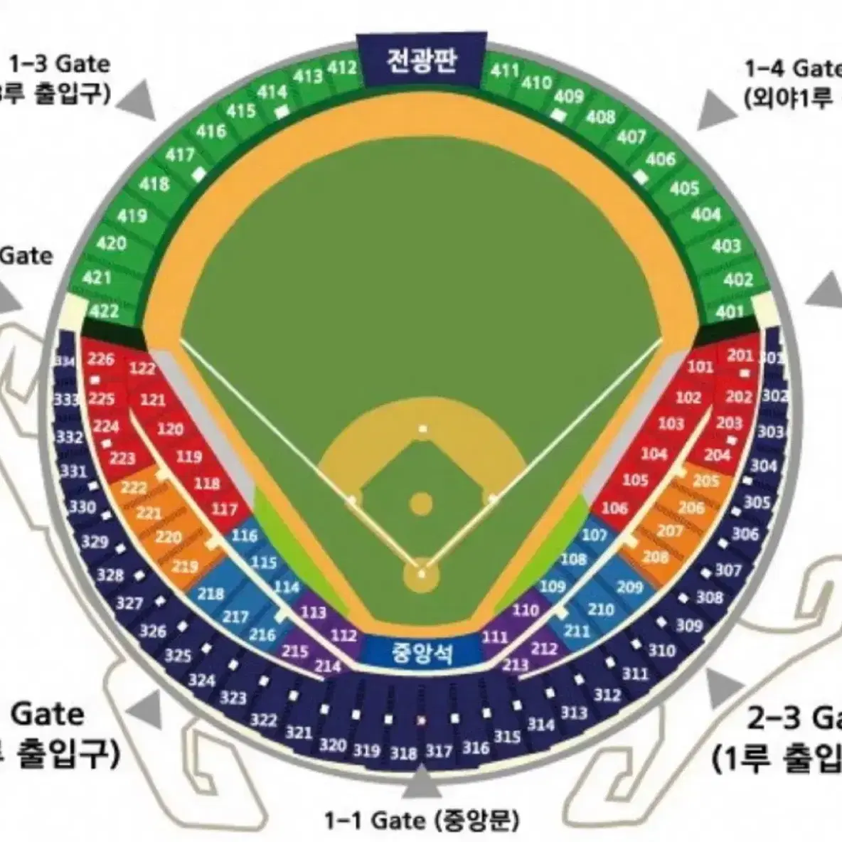 8/13 화 롯데 두산전 3연석 양도