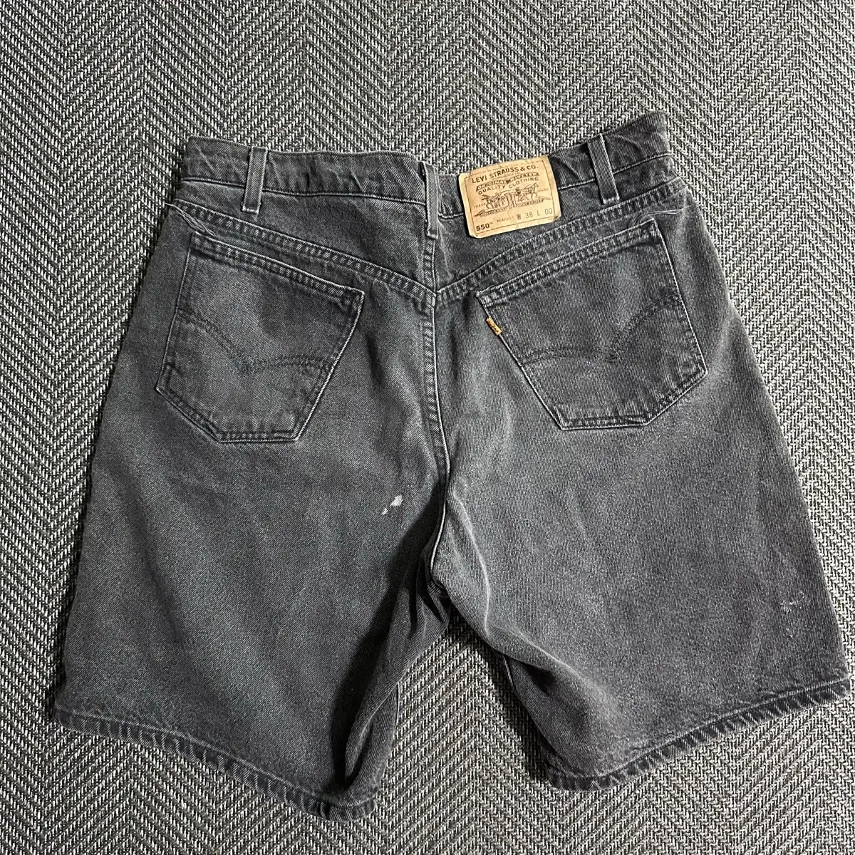 90s Levis 550 흑청 반바지