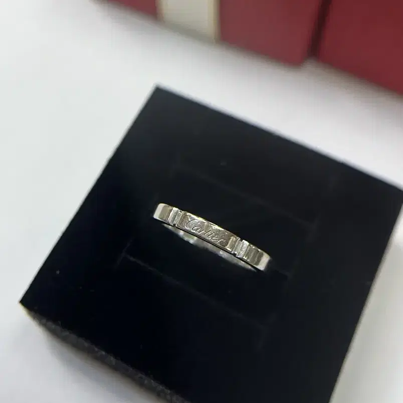 까르띠에 마이용 팬더 웨딩밴드 18k cartier 750 화이트골드