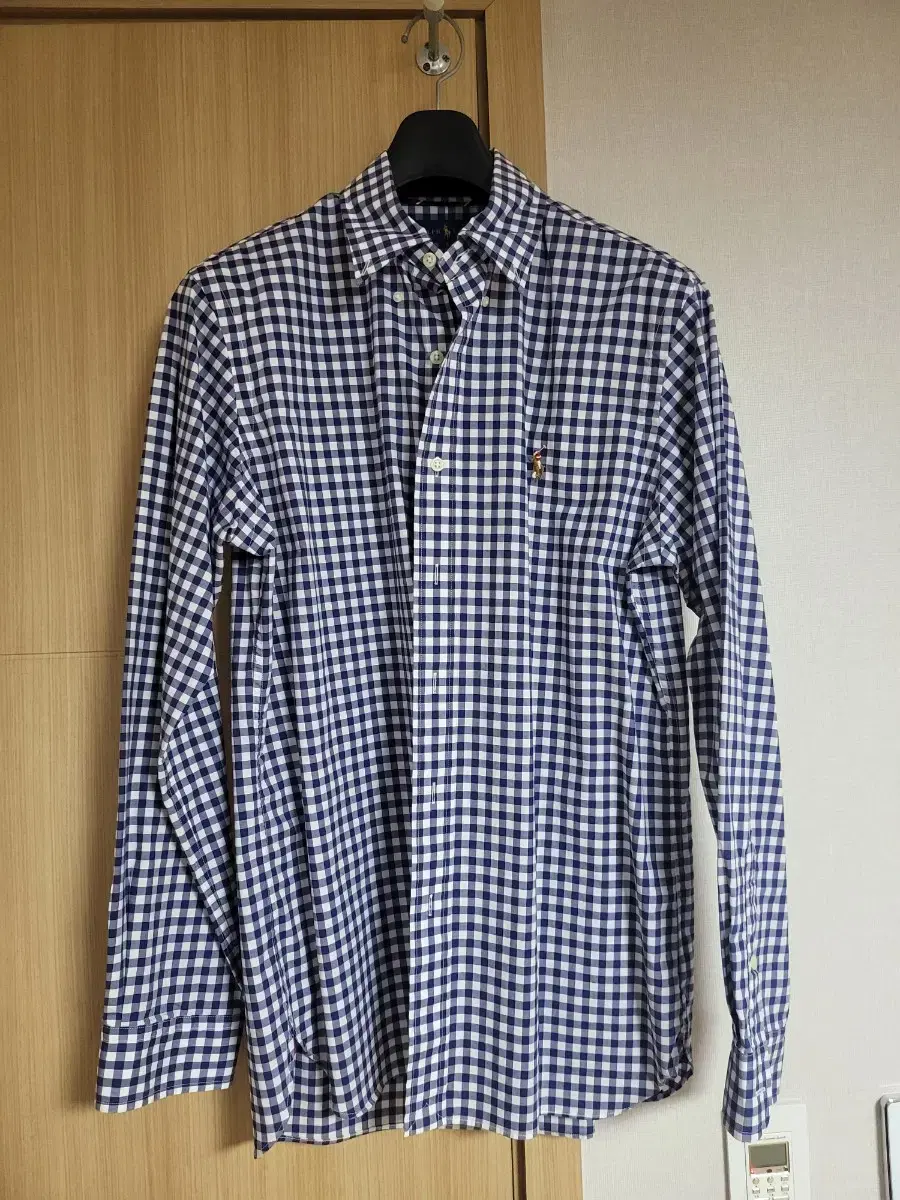 Polo check shirt M (100-105)