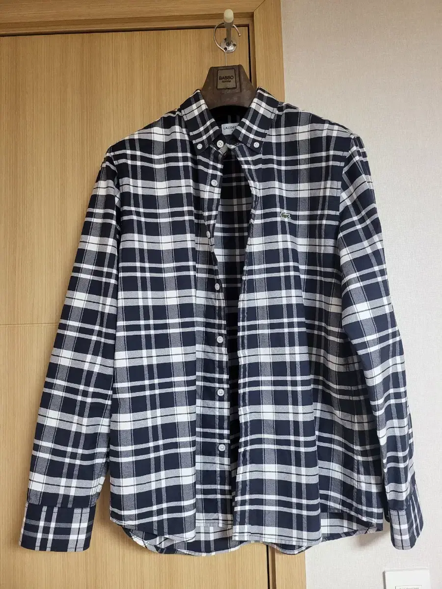 Lacoste Check Shirt (navy, 103)