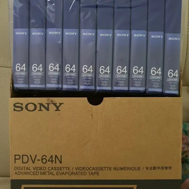 [새상품]소니 디비캠 테잎 1박스 SONY PDV-64N