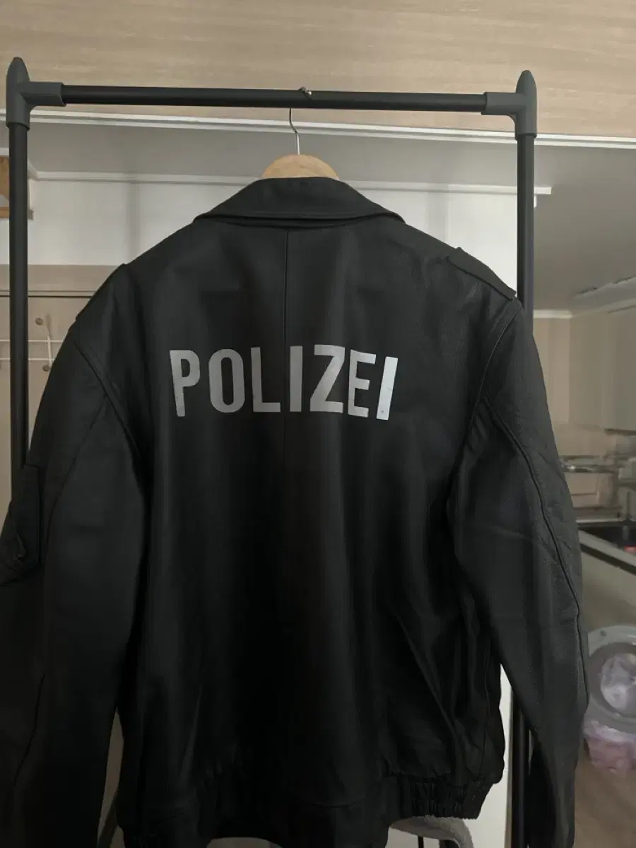 German Police Leather Jacket