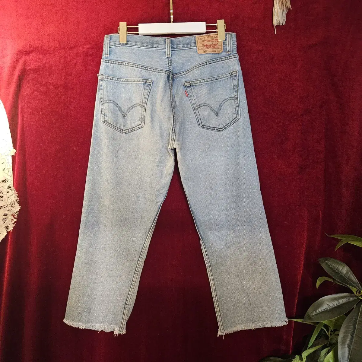 리바이스 LEVI'S 505 레귤러 컷팅 커스텀 32 size