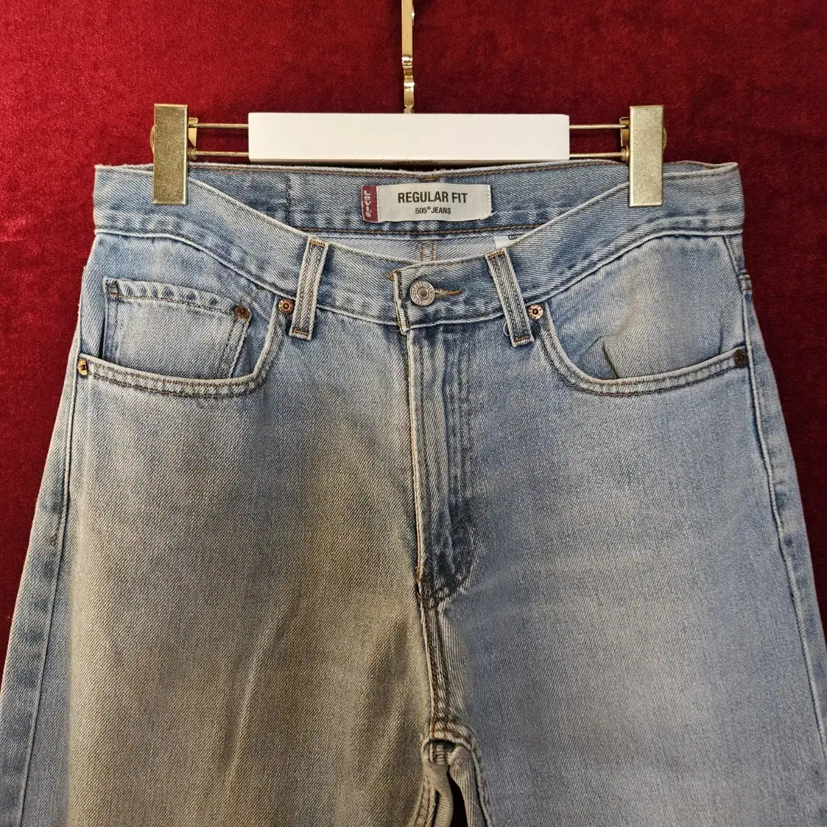 리바이스 LEVI'S 505 레귤러 컷팅 커스텀 32 size