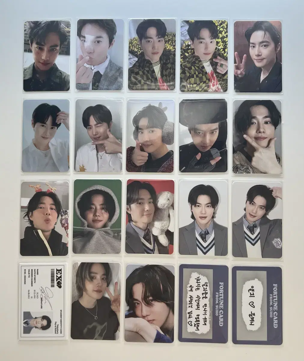 Exo suho Junmyeon photocard 20 copies bulk sold