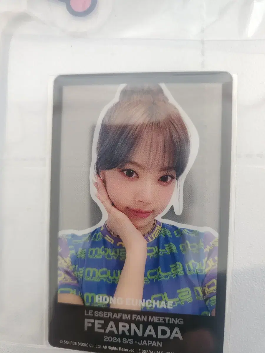 le sserafim fanmeeting lowfanfare photocard hong eunchae