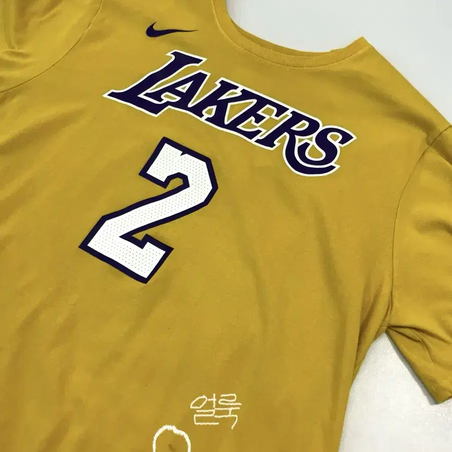 (XL) 나이키 NBA 론조 볼 LA 레이커스 반팔 티셔츠