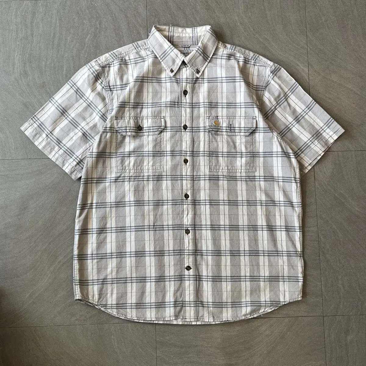 Calhart Genuine Original Cotton Check Short Sleeve Shirt