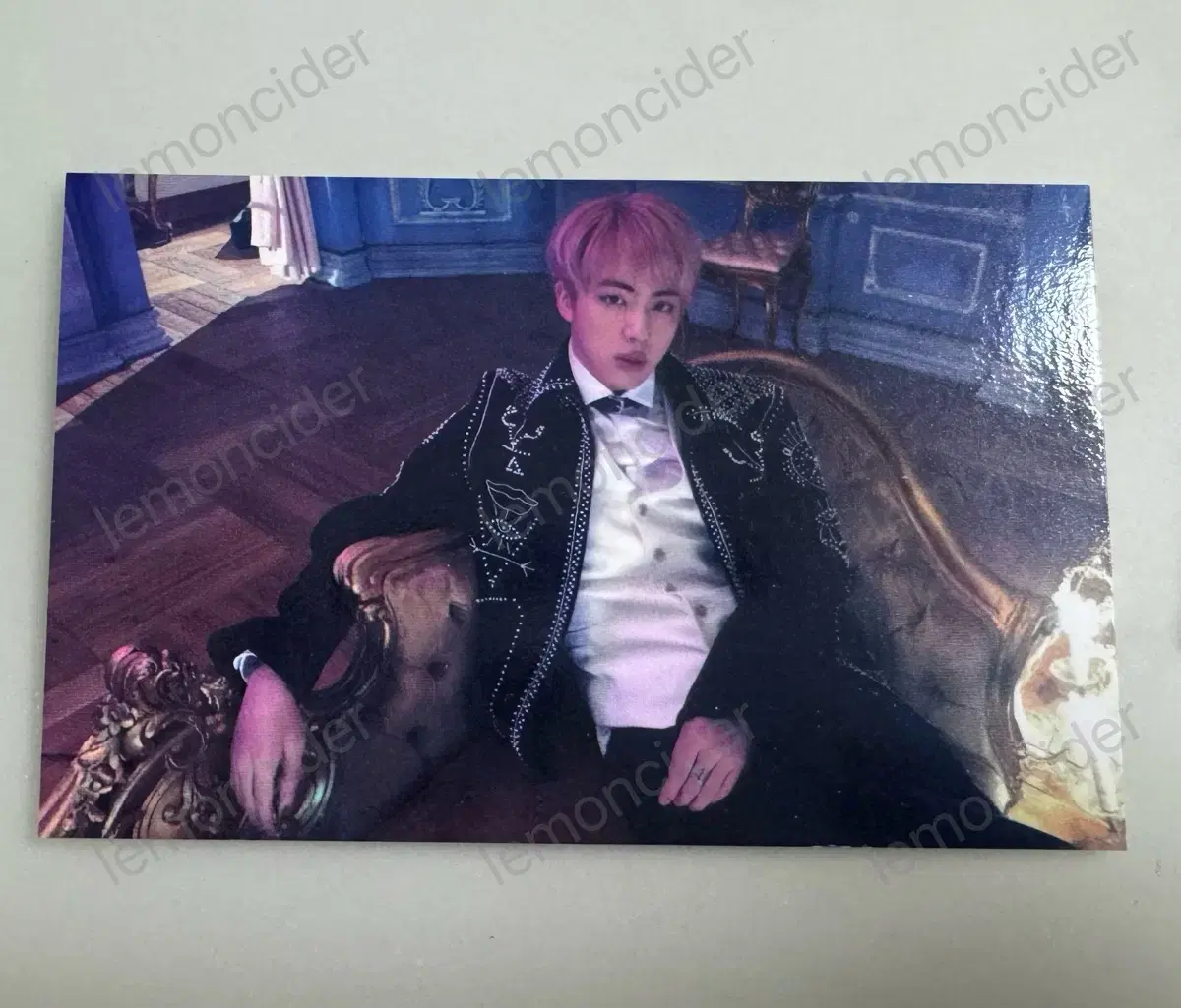 bts jin seokjin jin blood sweat and tears broadcasting photocard (hahaO)