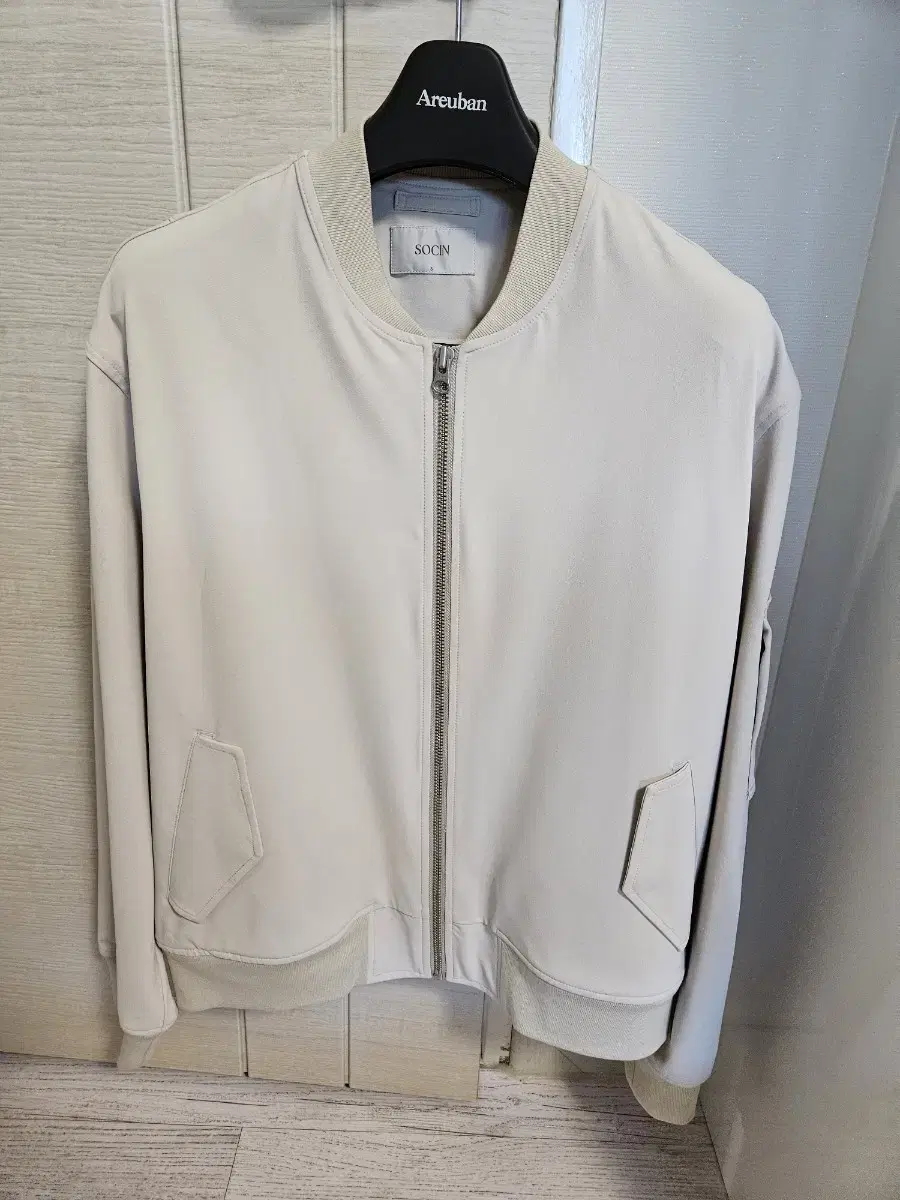 SOCIN Bodyshell MA-1 Jacket Cream size S