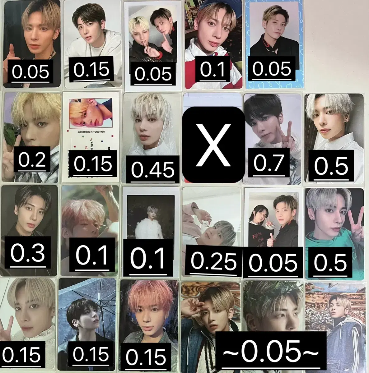 txt taehyun photocard sells cheap