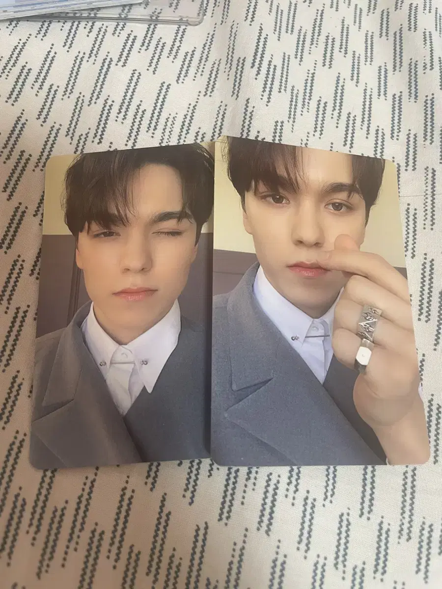 Seventeen vernon Happy Ending album photocard Set of Two