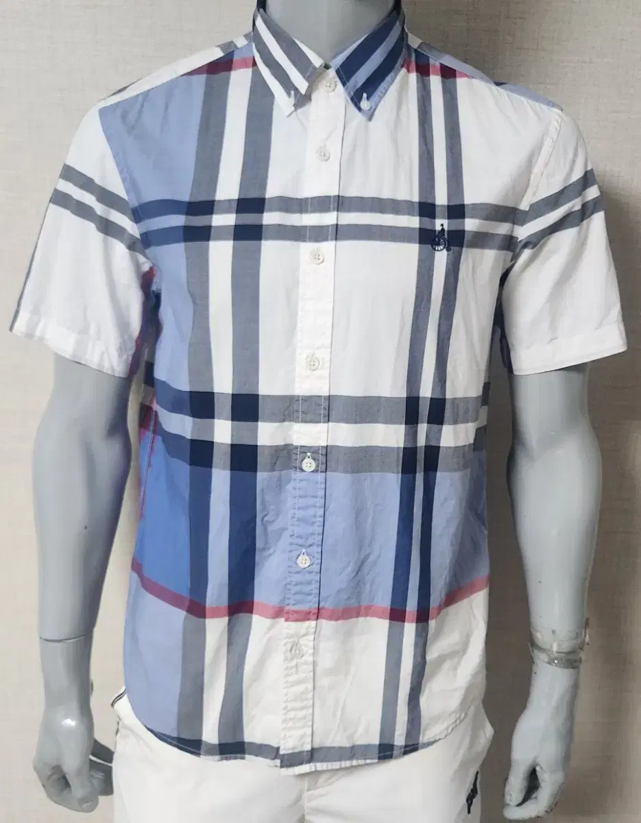 Vinpole Big-Hearted Check Short-Sleeve Shirt 100 20s