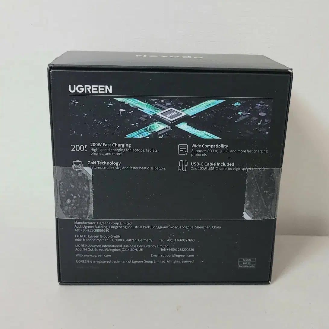 UGREEN 200W Gan 충전기 PD3.0 6-in-1 미개봉 새제품