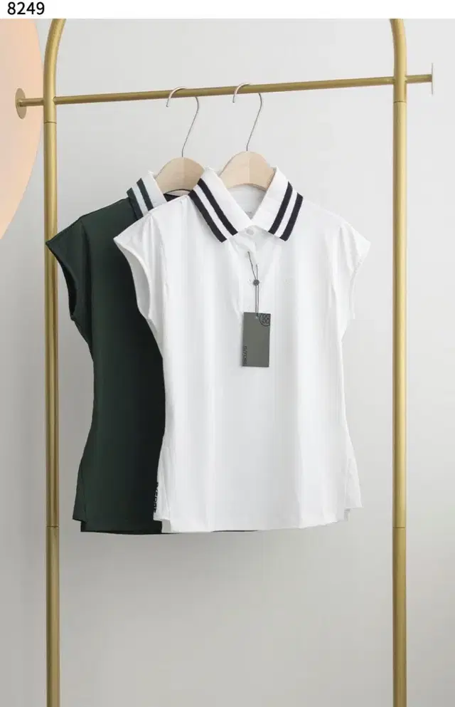 여성 골프웨어 DROPPED SHOULDER COLLAR T-SHIRT