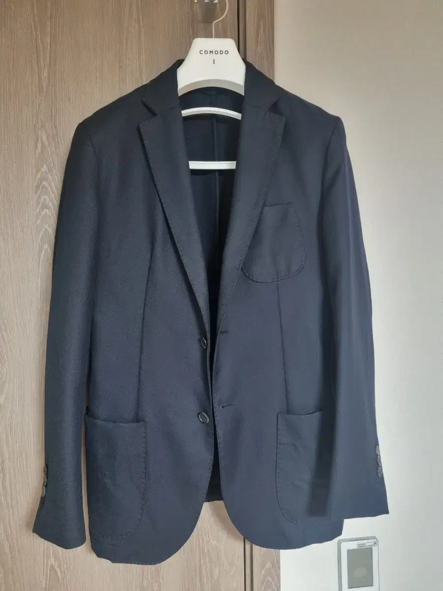 Navy, charcoal (dark gray) basic blazer (jacket) 105 (XL)