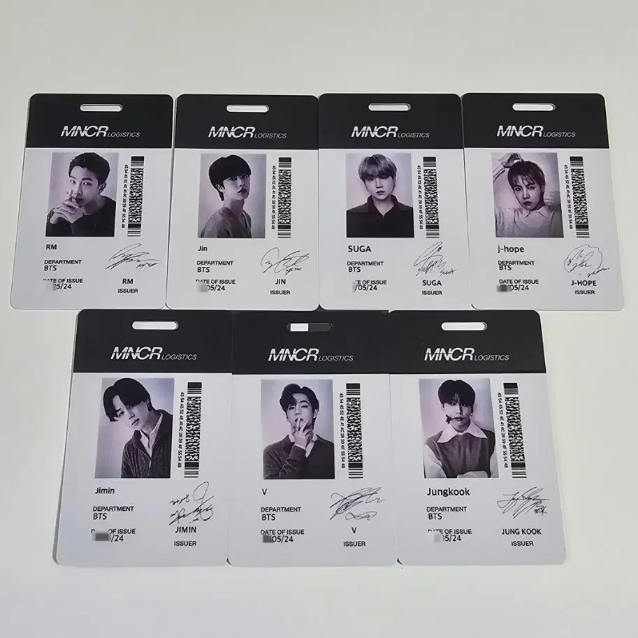 방탄소년단 BTS  모노크롬 비지터 카드 visitor card 드볼