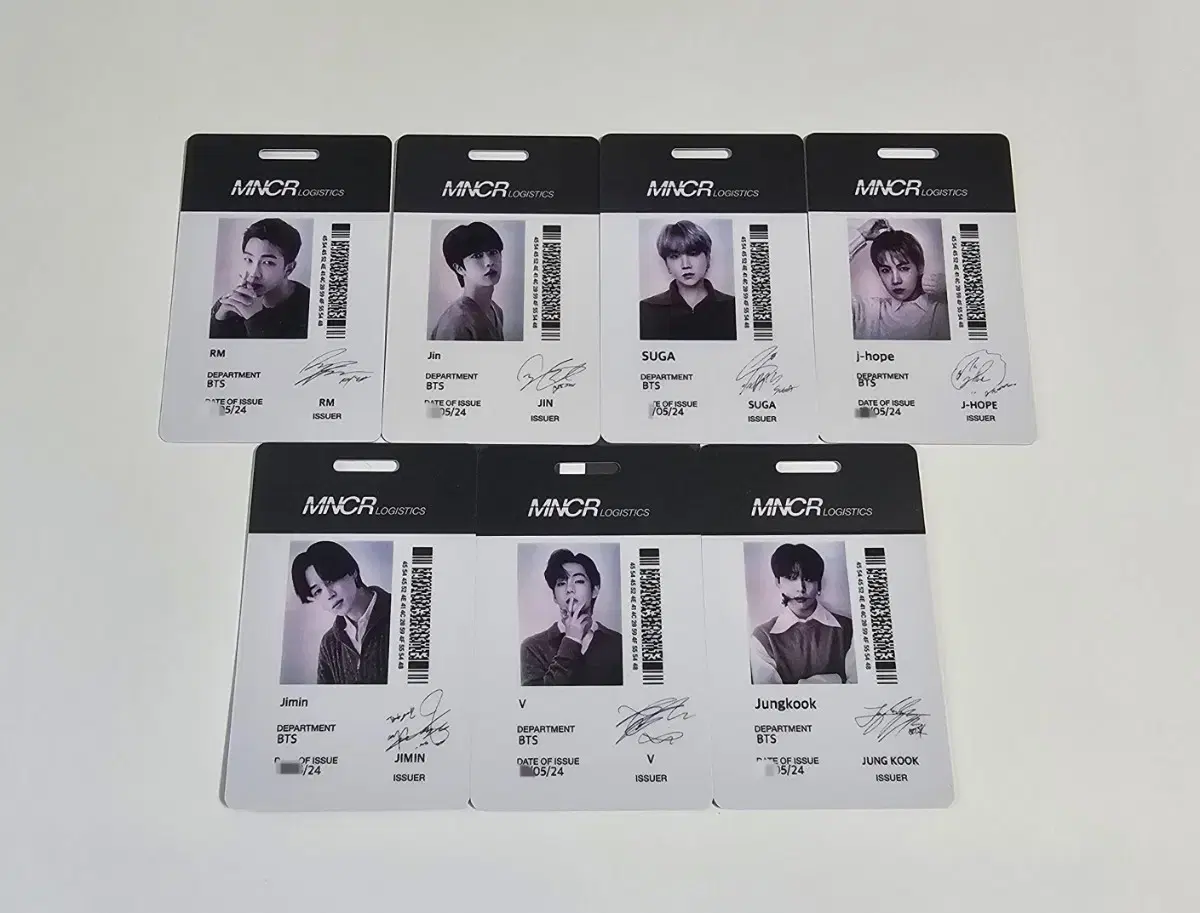 방탄소년단 BTS  모노크롬 비지터 카드 visitor card 드볼