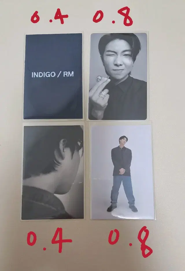 rm 남준 알엠 인디고 indigo 포카 판매합니다