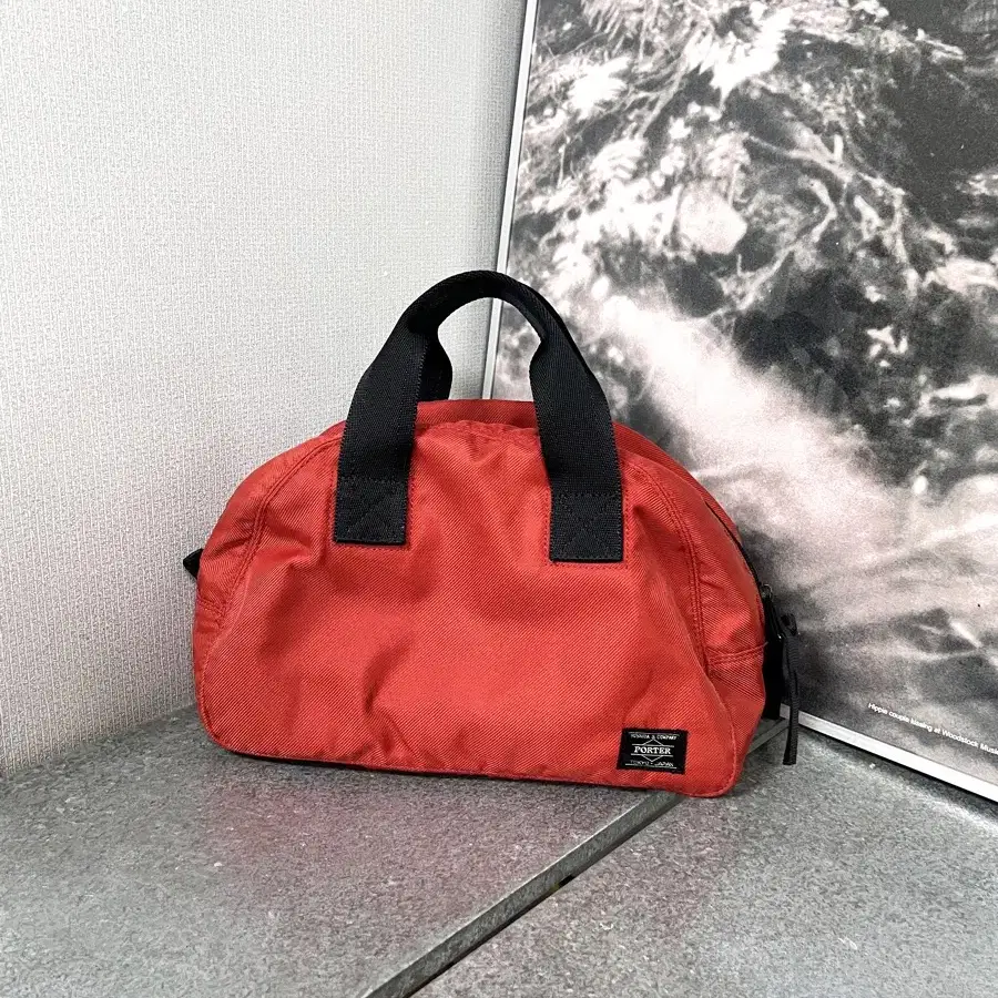 PORTER ROUND -BOSTON BAG S (Red) 포터 보스턴백