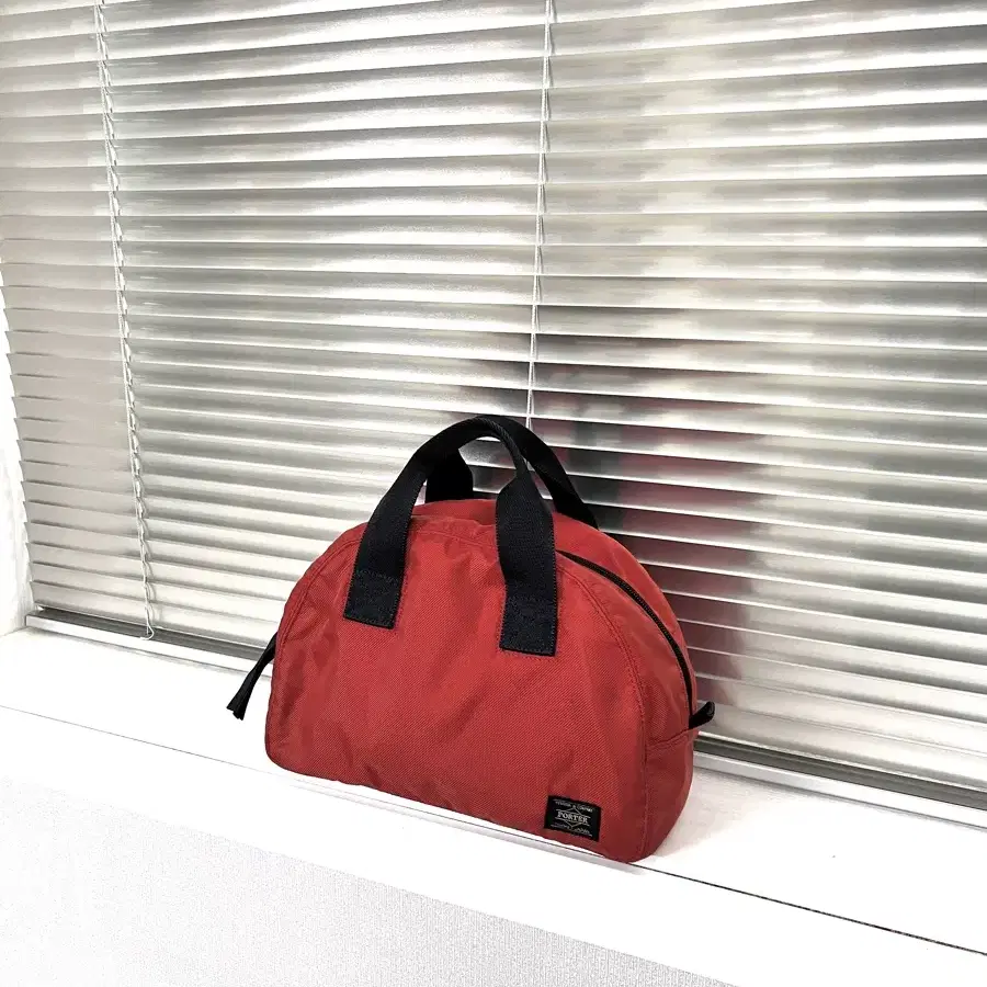 PORTER ROUND -BOSTON BAG S (Red) 포터 보스턴백