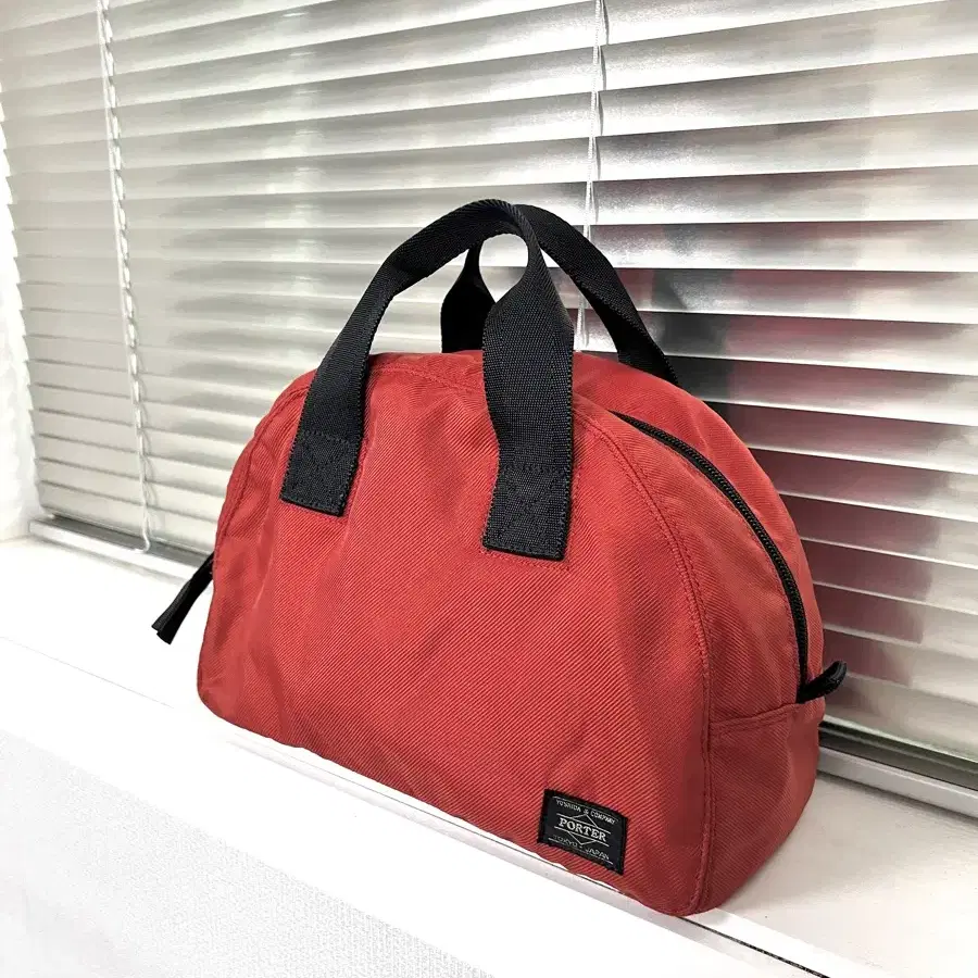 PORTER ROUND -BOSTON BAG S (Red) 포터 보스턴백