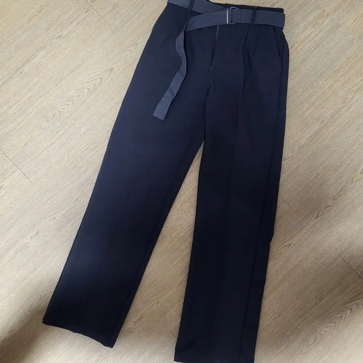 Semi Wide Slacks Gray