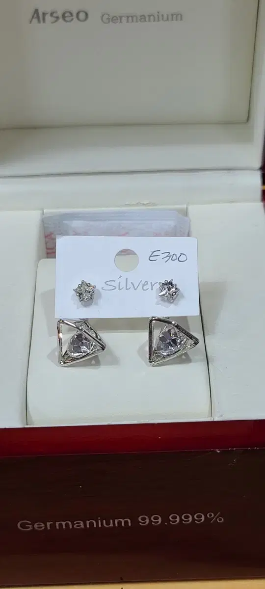 Handmade 925 silver cubic zirconia earrings