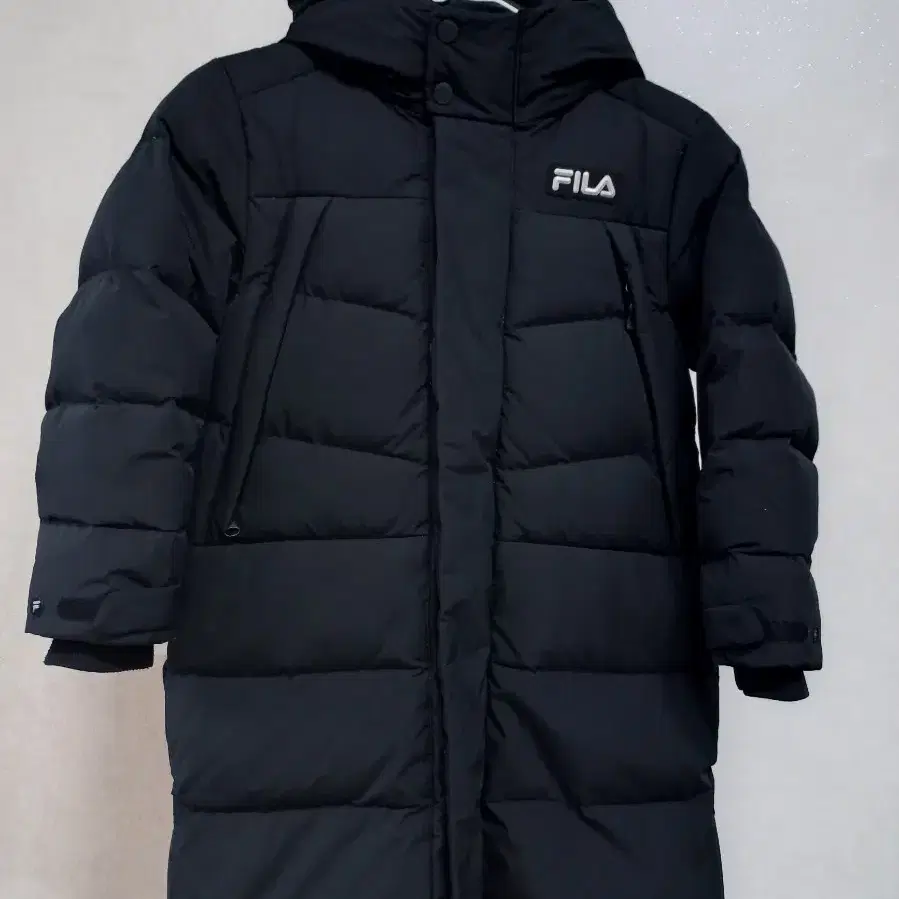 FILA 휠라 키즈 롱패딩 경량 다운 패딩 블랙 120