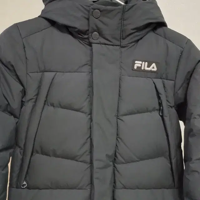 FILA 휠라 키즈 롱패딩 경량 다운 패딩 블랙 120