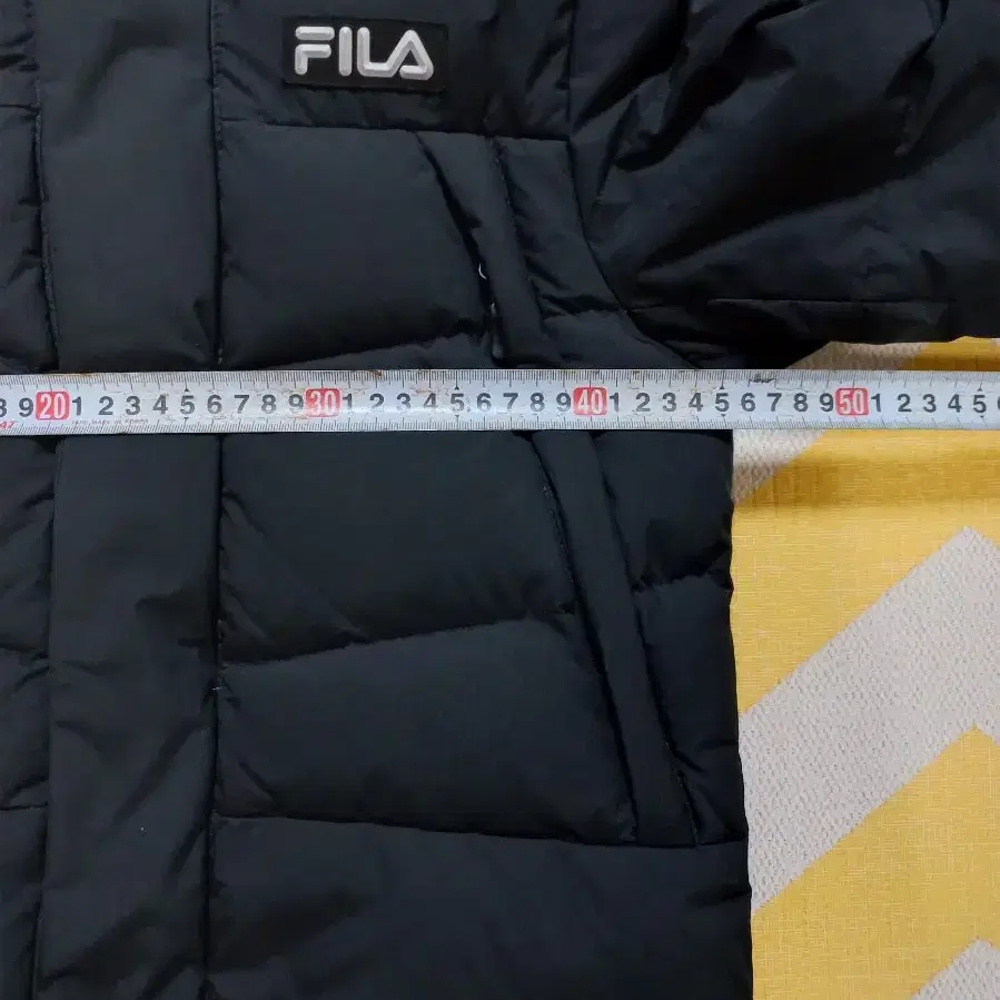 FILA 휠라 키즈 롱패딩 경량 다운 패딩 블랙 120