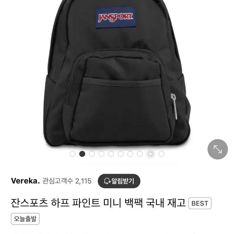 잔스포츠 하프파인트 미니 백팩