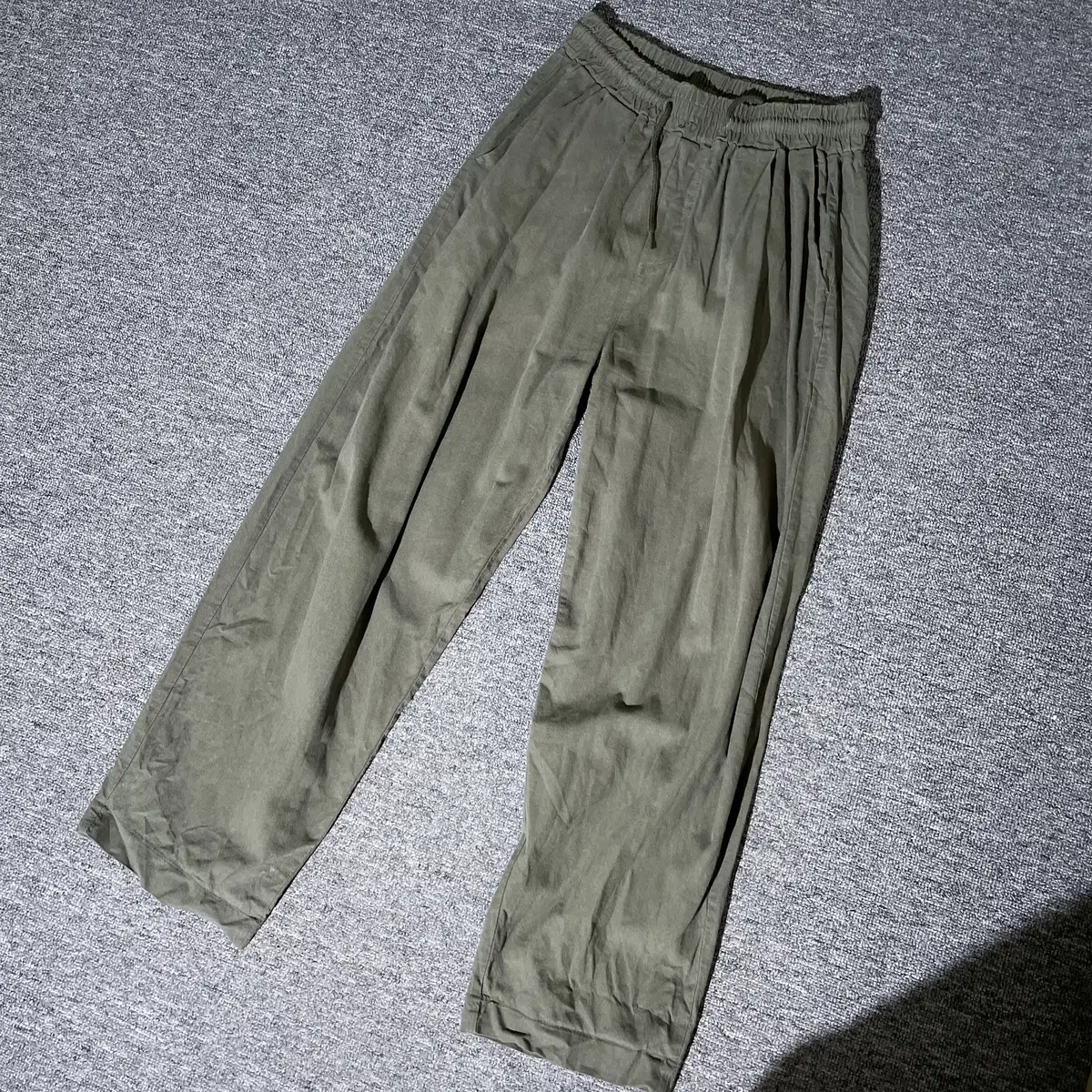 EASE Waistband Linen Trousers Pants L