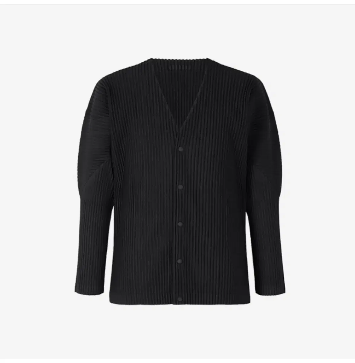 New 2) Homme Plissé Basic Cardigan Black