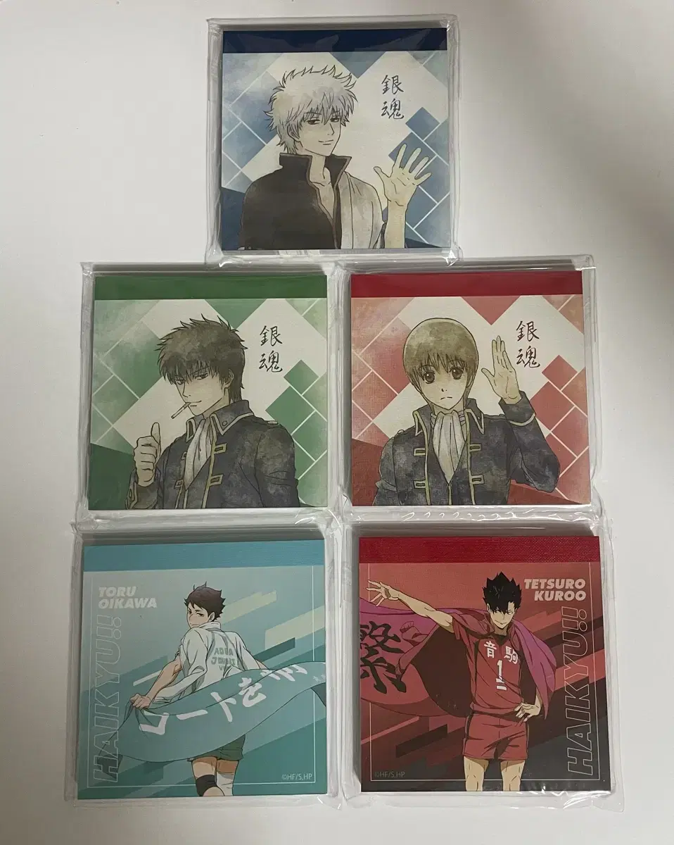 Gintama & haikyuu Mini Notepads