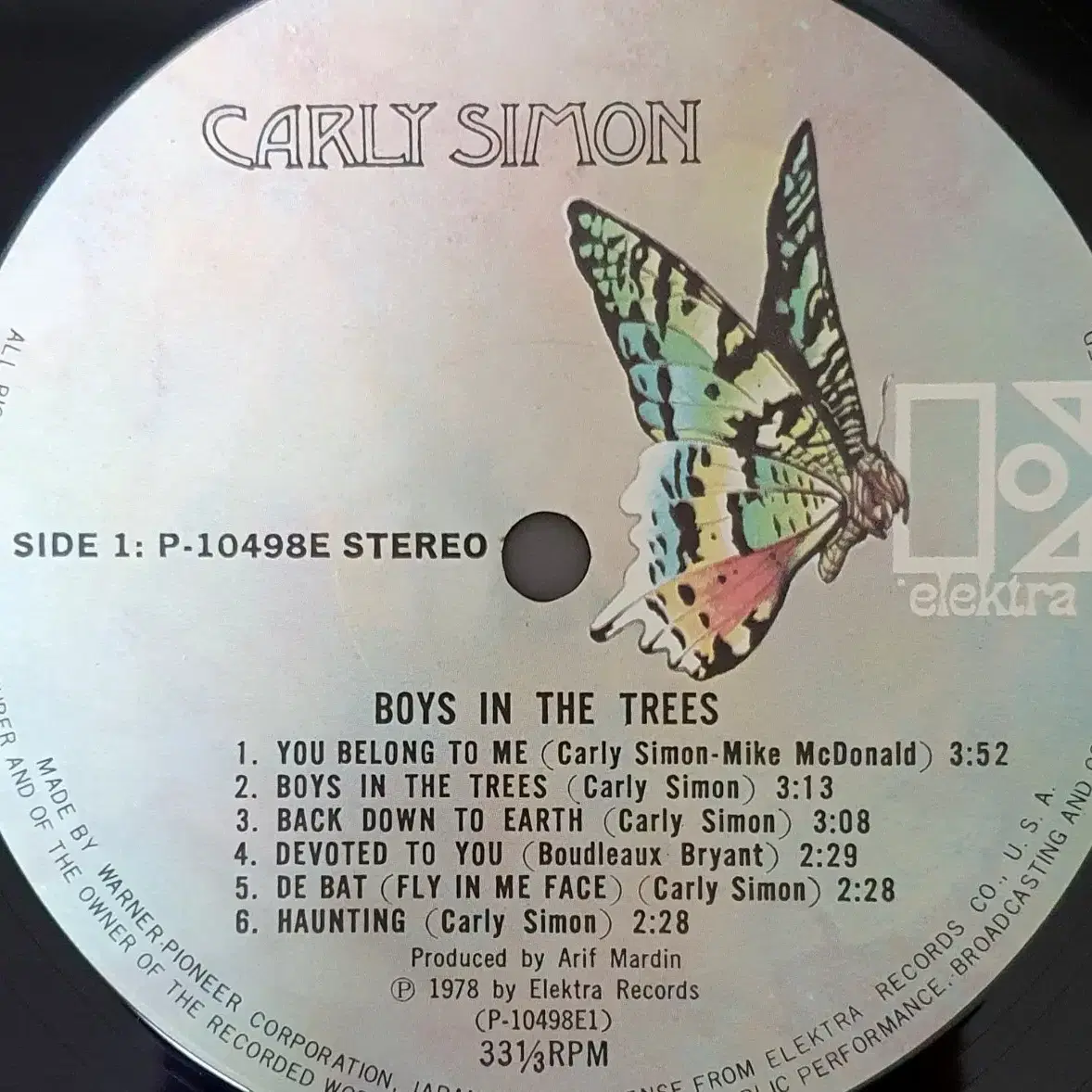 LP ㅡ CARLY SIMON  / 수입음반