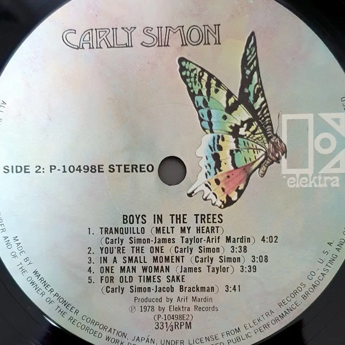 LP ㅡ CARLY SIMON  / 수입음반